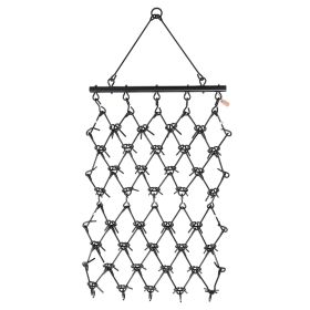 Drag Harrow 7 x 3.7 ft Chain Harrow ATV Lawn Rake for Landscape Leveling