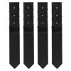 VEVOR Fence Post Anchor Repair Kit, 4 Pack Inner Diameter 3.5 x3.5 Inches Heavy Duty Steel Fence Post Support Stakes, Anchor Ground Spike for Repair T