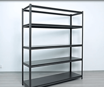 63 inch high heavy-duty garage rack, 1600 pound storage rack, 5-storey adjustable metal storage rack, industrial garage, warehouse