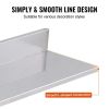 VEVOR 8.6" x 30" Stainless Steel Shelf, Wall Mounted Floating Shelving with Backsplash, 44 lbs Load Capacity Commercial Shelves, Heavy Duty Storage Ra