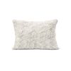 HGTV Curlicue Faux Fur Pillow Snowbound 14 x 20 inches