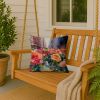 New York Roses in Watercolor Throw Pillow Machine Washable, Indoor Outdoor Decorative Pillow for Couch, Bed or Patio, 18Hx18W