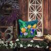 Tennessee Iris in Watercolor Throw Pillow Machine Washable, Indoor Outdoor Decorative Pillow for Couch, Bed or Patio, 18Hx18W