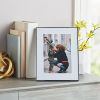 (6 pack) 7x9 Matted to 5x7 Front Loading Tabletop Picture Frame, Black