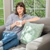 HGTV Curlicue Faux Fur Pillow Quietude 22 x 22 inches