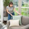 HGTV Curlicue Faux Fur Pillow Snowbound 14 x 20 inches