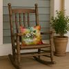 Virginia American Dogwood in Watercolor Throw Pillow Machine Washable, Indoor Outdoor Decorative Pillow for Couch, Bed or Patio, 14Hx14W