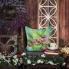 Connecticut Mountain Laurels in Watercolor Throw Pillow Machine Washable, Indoor Outdoor Decorative Pillow for Couch, Bed or Patio, 14Hx14W