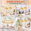 VEVOR 20PCS 43cm/16.9' Tall Crystal Wedding Flower Stand Vase for Party Decor