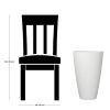 Tall Cream Parker Recycled Resin Planter, 13.9in x 13.9in x 22in