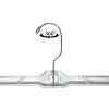 (6 pack) Pant & Skirt Hanger, 2 Pack, Crystal Clear Plastic, Swivel Neck, for All Ages
