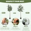 HOMCOM 6ft Artificial Olive Tree in Pot with Silk Leaves, Fruits, Faux Tree, Indoor Fake Plant for Home, Office, Living Room