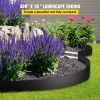 VEVOR Landscape Edging, 10 inch Depth 300 ft Total Length, Recycled HDPE Coiled Terrace Board, Flexible Bender Border for Landscaping, Lawn, Garden, Y