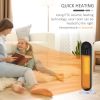 HOMCOM Home Space Heater, Portable Electric Heaters with 45 Degree Oscillation, Remote Control, 24H Timer and Overheating Protection, 1500W/1000W