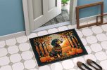 Dachshund Fall Doormat Front Door Mat Indoor Outdoor Rugs for Entryway, Non Slip Washable Low Pile, 24H X 36W
