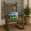 Arizona Saguaro Cactus Blossom in Watercolor Throw Pillow Machine Washable, Indoor Outdoor Decorative Pillow for Couch, Bed or Patio, 14Hx14W
