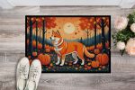 NEW Akita Fall Doormat Front Door Mat Indoor Outdoor Rugs for Entryway, Non Slip Washable Low Pile, 18H X 27W