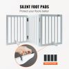 VEVOR Free Standing Dog Gate, 24" H x 60" W Freestanding Pet Gate, 3 Panels Foldable Dog Gate for Wide and Narrow Passageways, Expandable Dog Barrier