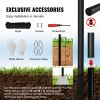 VEVOR 25FT Detachable Flagpole Kit Heavy Duty Aluminum Flag Pole American Black