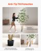 8FT Artificial Olive Tree Tall Fake Plant with Black Pot for Home Office Use