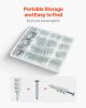 Drywall Anchors Self Drilling Anchors 100PCS in 50 Sets Screw & Anchors