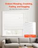 Mini Blinds 43.3" W x 48" H 1" Slat Cordless Light Filtering No-Drill Mini Blind