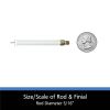 (5 pack) 5/16" White Adjustable Swivel Sash Rod, 21-38"