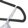 Velvet Adult Clothing Hangers, 100 Pack, Black, Non-Slip, Space Saving