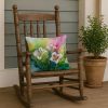 Utah Sego Lilies in Watercolor Throw Pillow Machine Washable, Indoor Outdoor Decorative Pillow for Couch, Bed or Patio, 18Hx18W