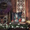Siberian Husky Christmas Throw Pillow Machine Washable, Indoor Outdoor Decorative Pillow for Couch, Bed or Patio, 14Hx14W