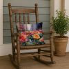 New York Roses in Watercolor Throw Pillow Machine Washable, Indoor Outdoor Decorative Pillow for Couch, Bed or Patio, 18Hx18W