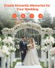 Flower Balls for Wedding Centerpieces 17.7-Inch Fake Flower Arrangement 10 PCS