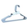 (7 pack)Plastic Notched Adult Hangers for Any Clothing Type, Arctic White 6 Count