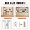 VEVOR Free Standing Dog Gate, 24" H x 60" W Freestanding Pet Gate, 3 Panels Foldable Dog Gate for Wide and Narrow Passageways, Expandable Dog Barrier