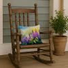 Idaho Syringa in Watercolor Throw Pillow Machine Washable, Indoor Outdoor Decorative Pillow for Couch, Bed or Patio, 14Hx14W