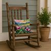 Louisiana Magnolias in Watercolor Throw Pillow Machine Washable, Indoor Outdoor Decorative Pillow for Couch, Bed or Patio, 14Hx14W