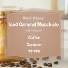 (4 pack) Iced Caramel Macchiato Scented 3-Wick Glass Jar Candle, 11.5oz