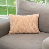 HGTV Art Deco Brushed Faux Fur Pillow Nomadic Desert 14 x 20 inches