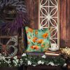 California California Poppies in Watercolor Throw Pillow Machine Washable, Indoor Outdoor Decorative Pillow for Couch, Bed or Patio, 18Hx18W