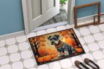 NEW Schnauzer Fall Doormat Front Door Mat Indoor Outdoor Rugs for Entryway, Non Slip Washable Low Pile, 18H X 27W