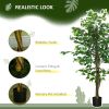 HOMCOM 5ft Artificial Tree, Indoor Fake Ficus with Pot for Home Office Living Room Decor