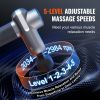 VEVOR Massage Gun Deep Tissue, Percussion Muscle Massager for Athletes - with 5 Speed Levels & 6 Massage Heads, 7.4V 2500mAh Batteries, Handheld Elect