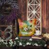 Virginia American Dogwood in Watercolor Throw Pillow Machine Washable, Indoor Outdoor Decorative Pillow for Couch, Bed or Patio, 14Hx14W