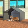 Outdoor Dog Bed Dog Shade Shelter, Portable Pet Tent, Water Resistant Dog House for Shade Protection, Outdoor, Garden, Patio, Backyard, Gray