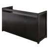 Addison 4-Pc Storage Bench with 3 Foldable Woven Baskets; Espresso and Chocolate