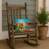 Hawaii Hawaiian Hibiscus in Watercolor Throw Pillow Machine Washable, Indoor Outdoor Decorative Pillow for Couch, Bed or Patio, 14Hx14W