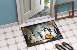 NEW Ghosts Spooky Halloween Doormat Front Door Mat Indoor Outdoor Rugs for Entryway, Non Slip Washable Low Pile, 18H X 27W