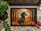 Dachshund Fall Doormat Front Door Mat Indoor Outdoor Rugs for Entryway, Non Slip Washable Low Pile, 24H X 36W