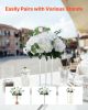Flower Balls for Wedding Centerpieces 17.7-Inch Fake Flower Arrangement 10 PCS