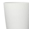 Tall Cream Parker Recycled Resin Planter, 13.9in x 13.9in x 22in